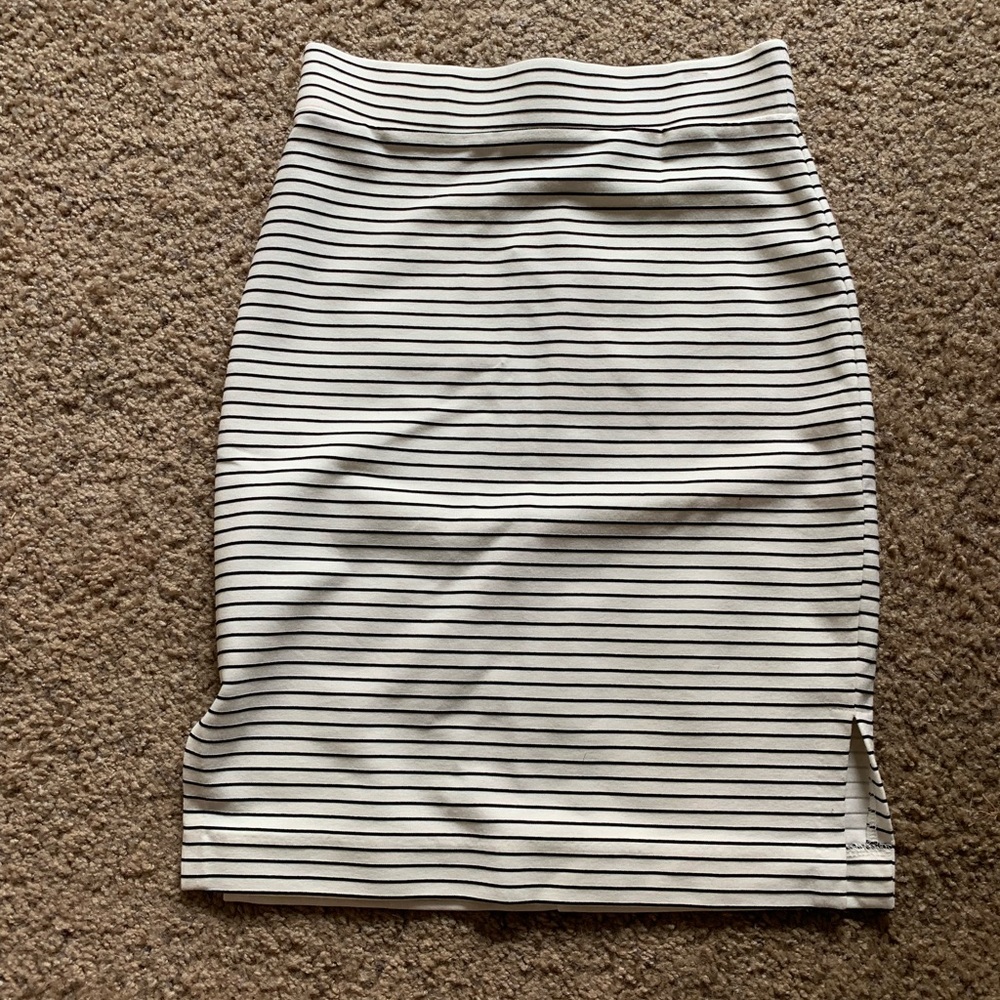 Ann Taylor Bodycon Striped Skirt